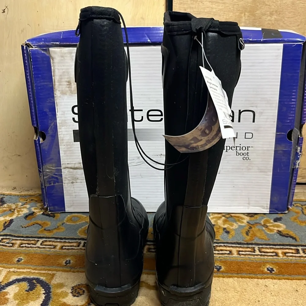 Statemans Brand by Superior Boot Co Durable Black Unisex Winter & Rain Boots